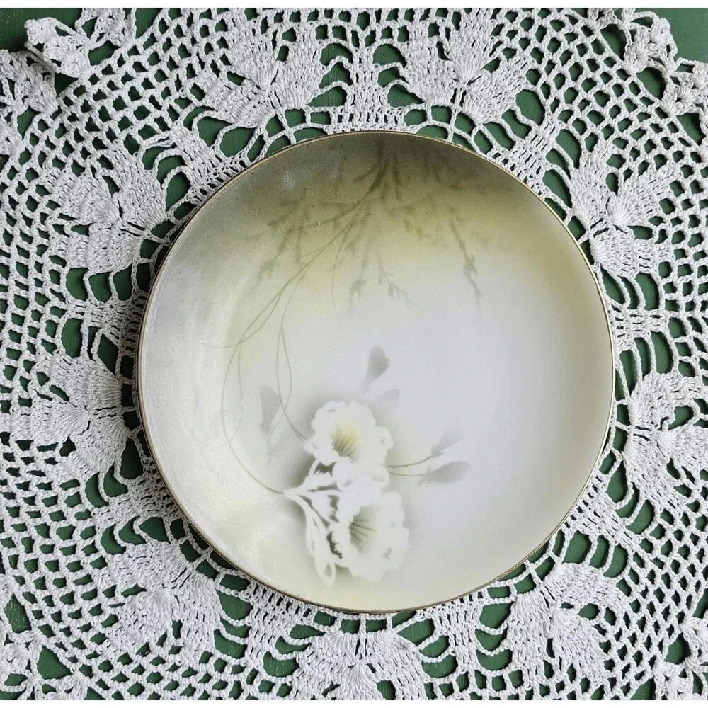Vintage Decorative Floral Porcelain Plate marked RS Germany